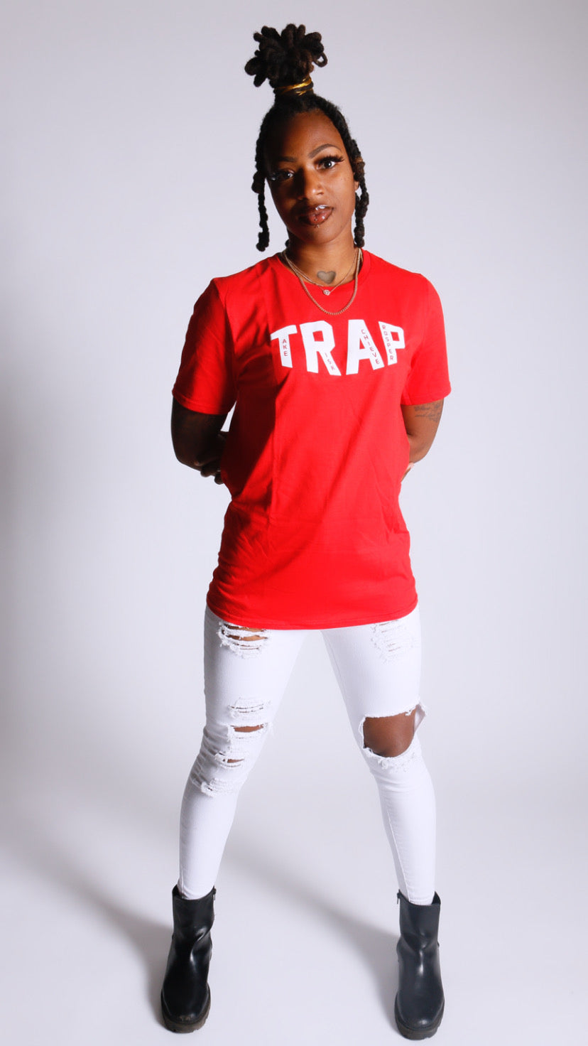 CLASSIC TRAP TEE (RED/WHITE)