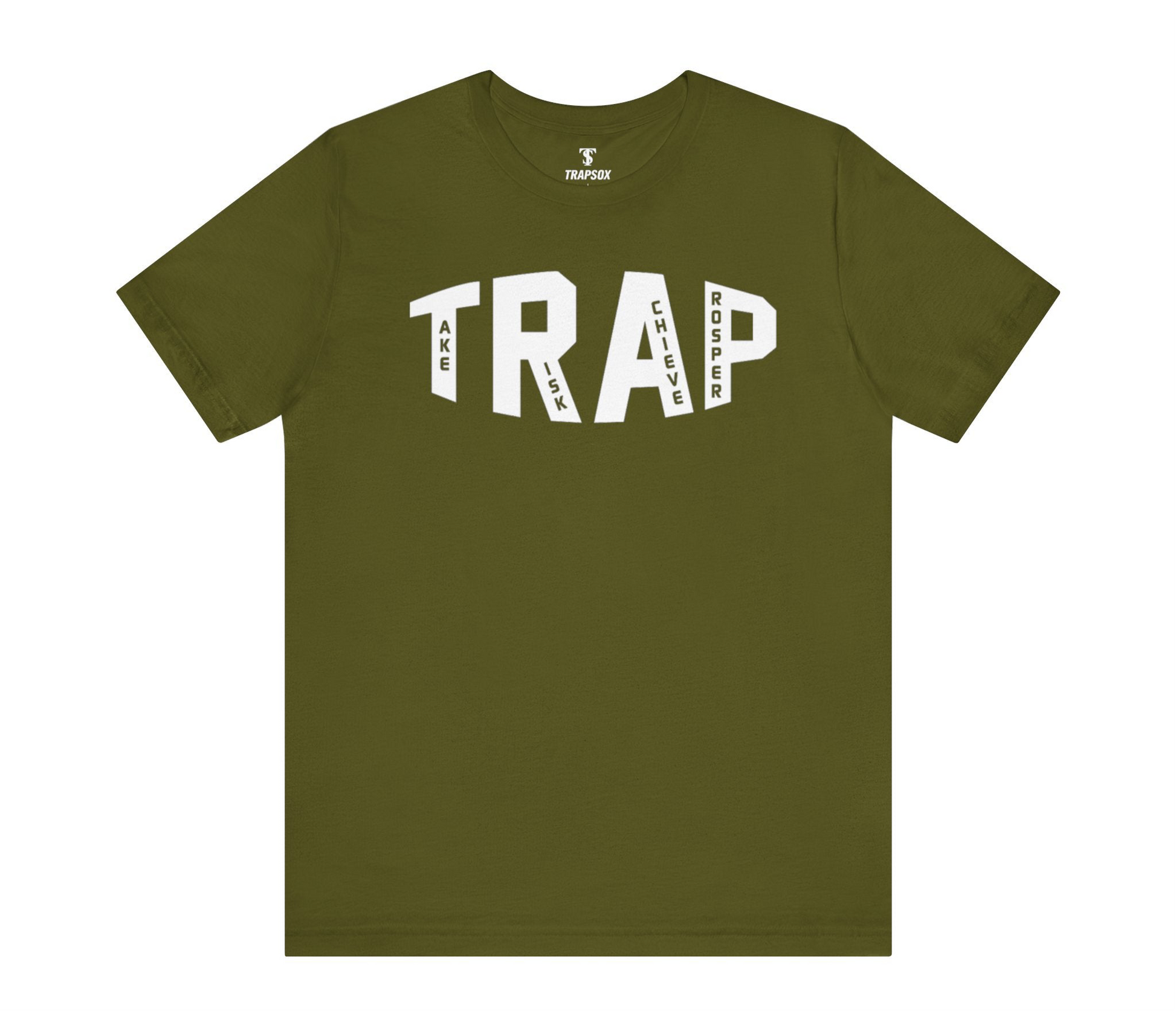 CLASSIC TRAP TEE (OLIVE/WHITE)