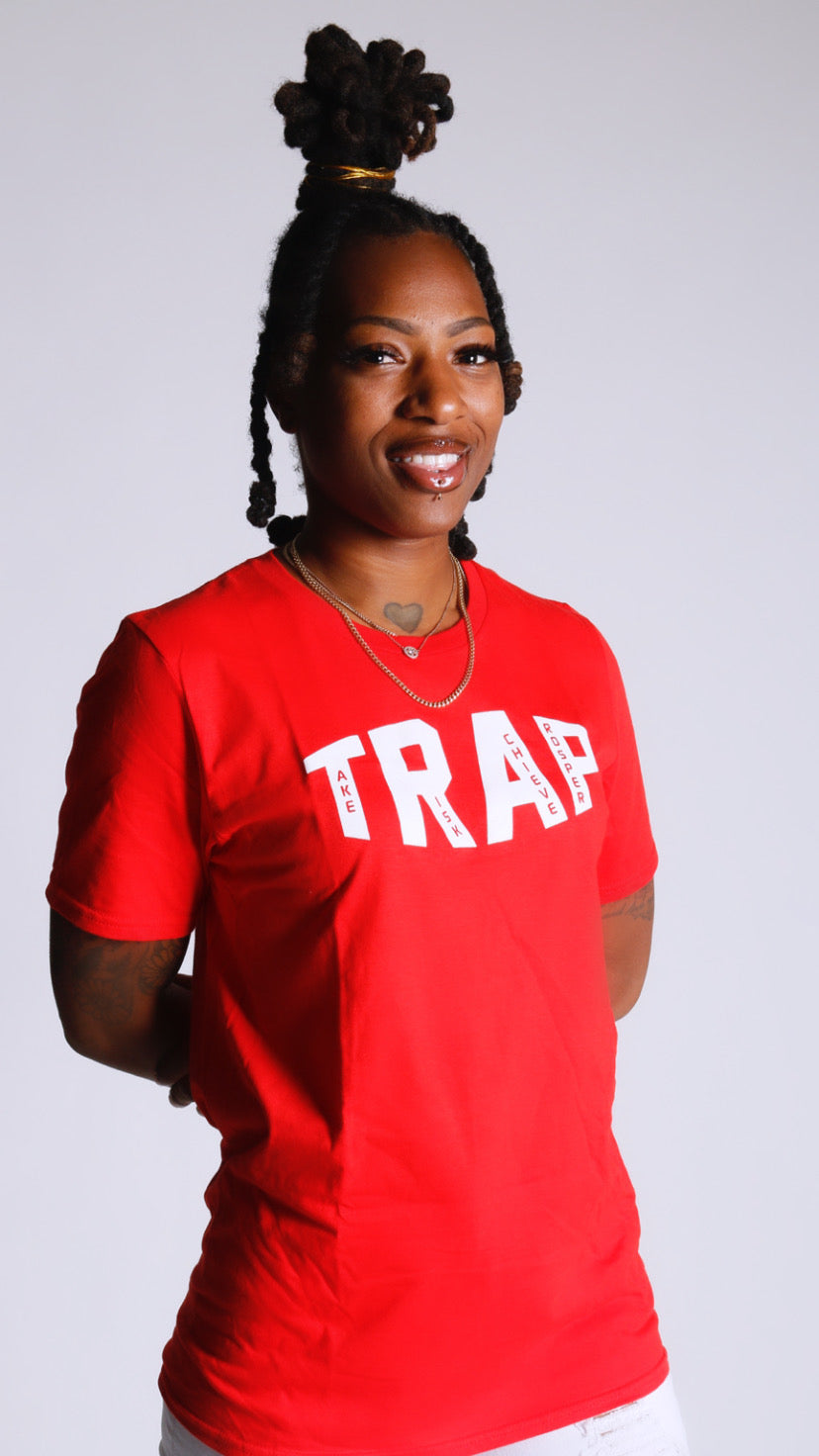 CLASSIC TRAP TEE (RED/WHITE)