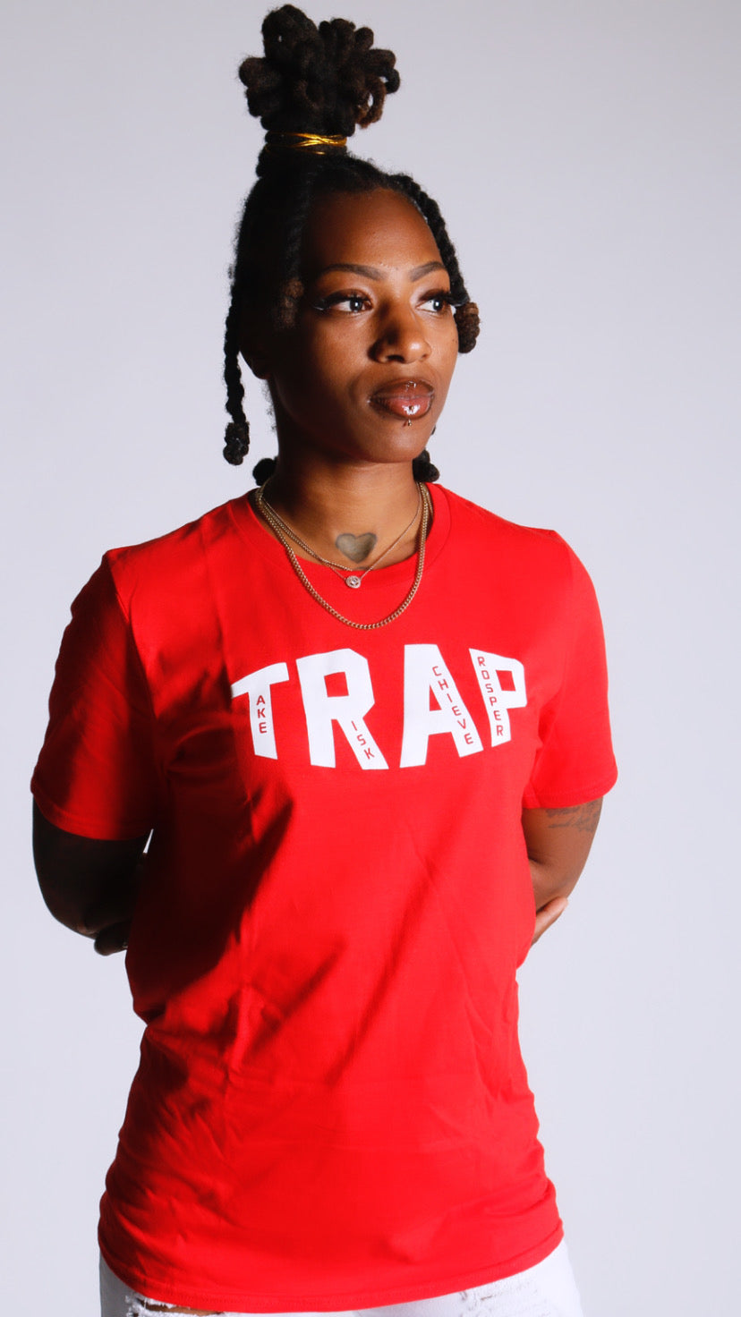 CLASSIC TRAP TEE (RED/WHITE)