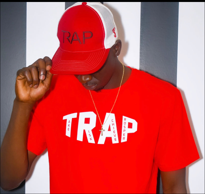 CLASSIC TRAP TEE (RED/WHITE)