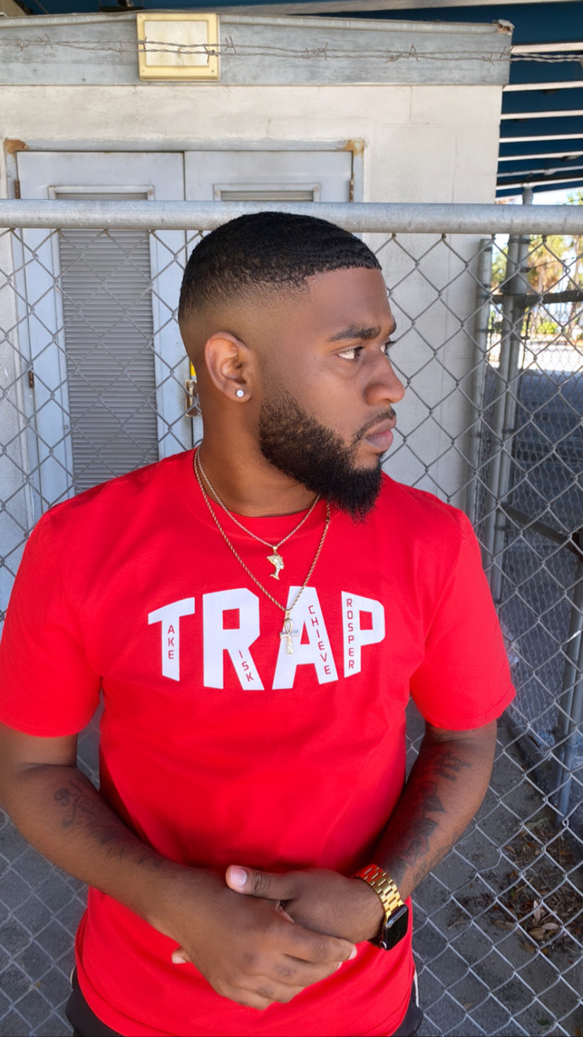 CLASSIC TRAP TEE (RED/WHITE)
